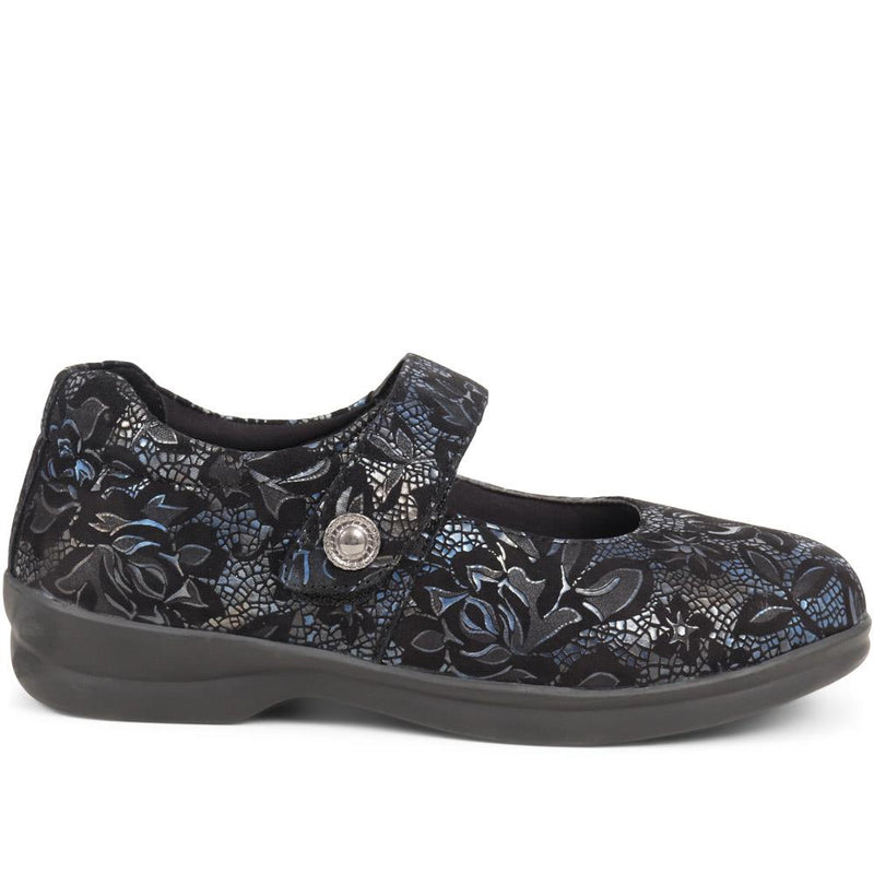 Extra Wide Fit Touch Fasten Shoes  - KALANI / 324 604