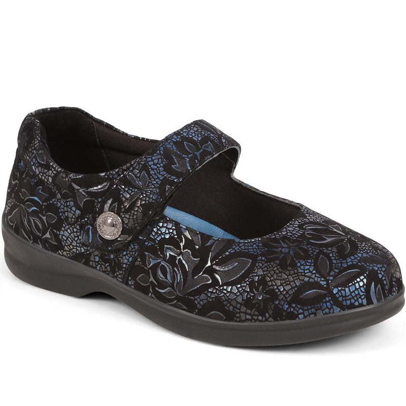 Extra Wide Fit Touch Fasten Shoes  - KALANI / 324 604