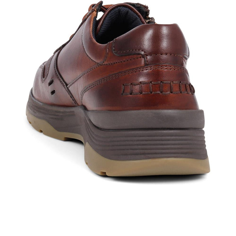 Dual-Fastening Leather Shoes  - DINO / 325 166