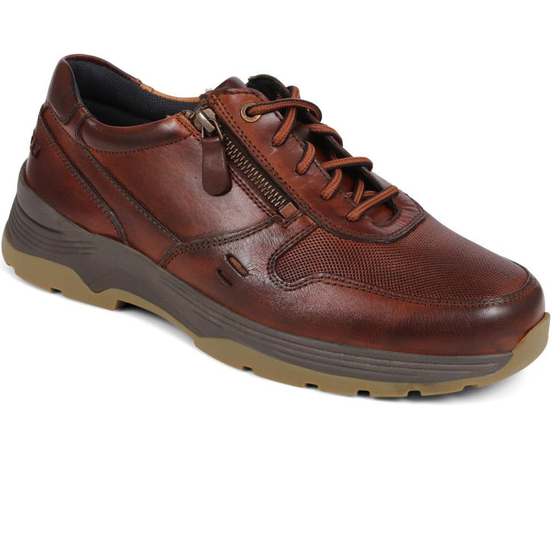 Dual-Fastening Leather Shoes - DINO / 325 166