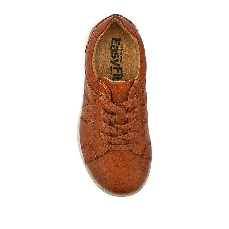 Wide-Fit Casual Lace-Up Shoes - BEANKA / 327 154