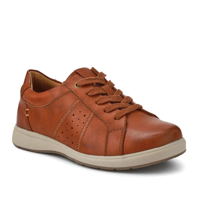 Wide-Fit Casual Lace-Up Shoes - BEANKA / 327 154