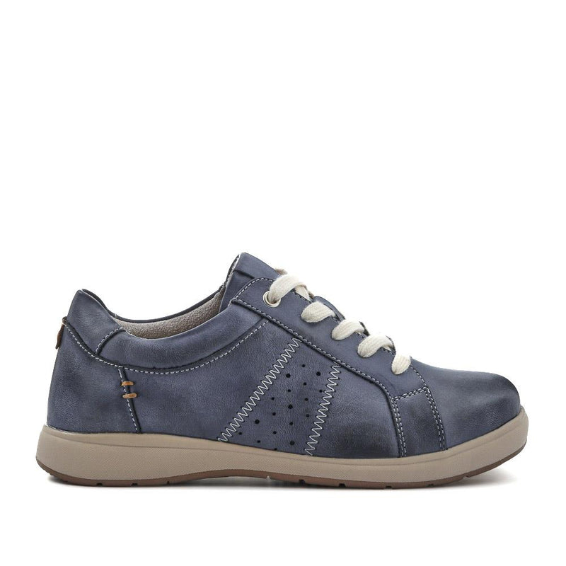 Wide-Fit Casual Lace-Up Shoes - BEANKA / 327 154