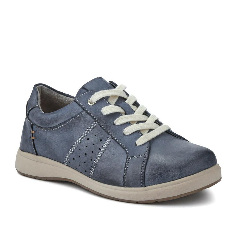 Wide-Fit Casual Lace-Up Shoes - BEANKA / 327 154