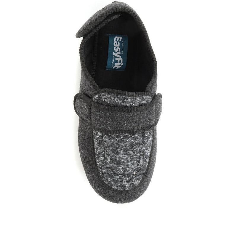 Extra Wide Fit Touch Fastening Slippers - ARNOLDO / 321 148