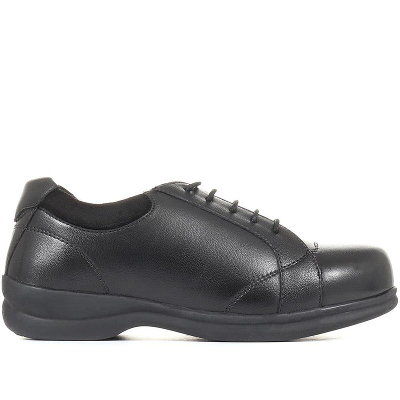 Extra Wide Leather Lace Up Shoes - LILLIE / 321 152